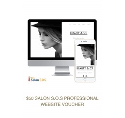 $50 vouchers towards Salon S.O.S. professional website