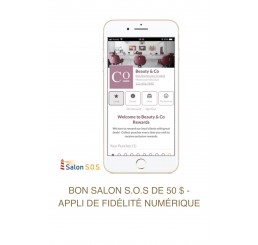 Bon Salon S.O.S. de 50 $ applicable au développement d’une appli de fidélité numérique  