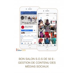 Bon Salon S.O.S. de 50 $ applicable au soutien à la création de contenu sur les plateformes sociales
