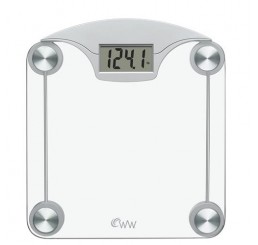 Pèse-personne numérique en verre Weight Watchers - Argent